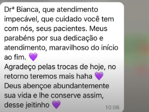 Depoimento de paciente