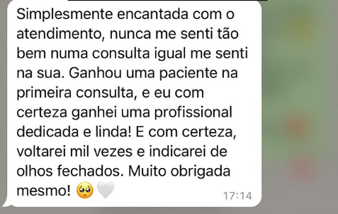 Depoimento de paciente